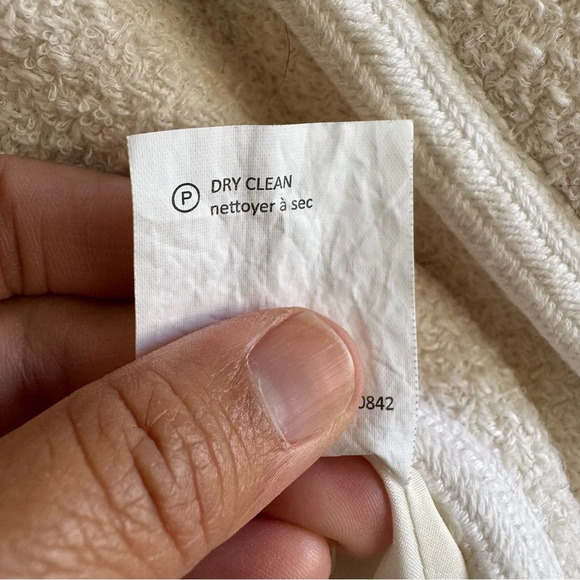 Vince Boucle Texture Drape  Front Cardigan Sweater Jacket Size 6 Boho Minimalist - Picture 10 of 10